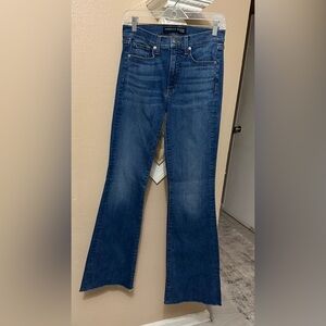Veronica Beard Medium Blue Flare Jeans